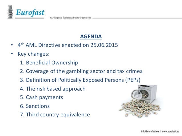 4th anti money laundering directive gambling buying stakes in poker players